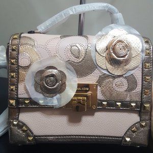 Michael Kors Small Tina Trunk Pink Crossbody